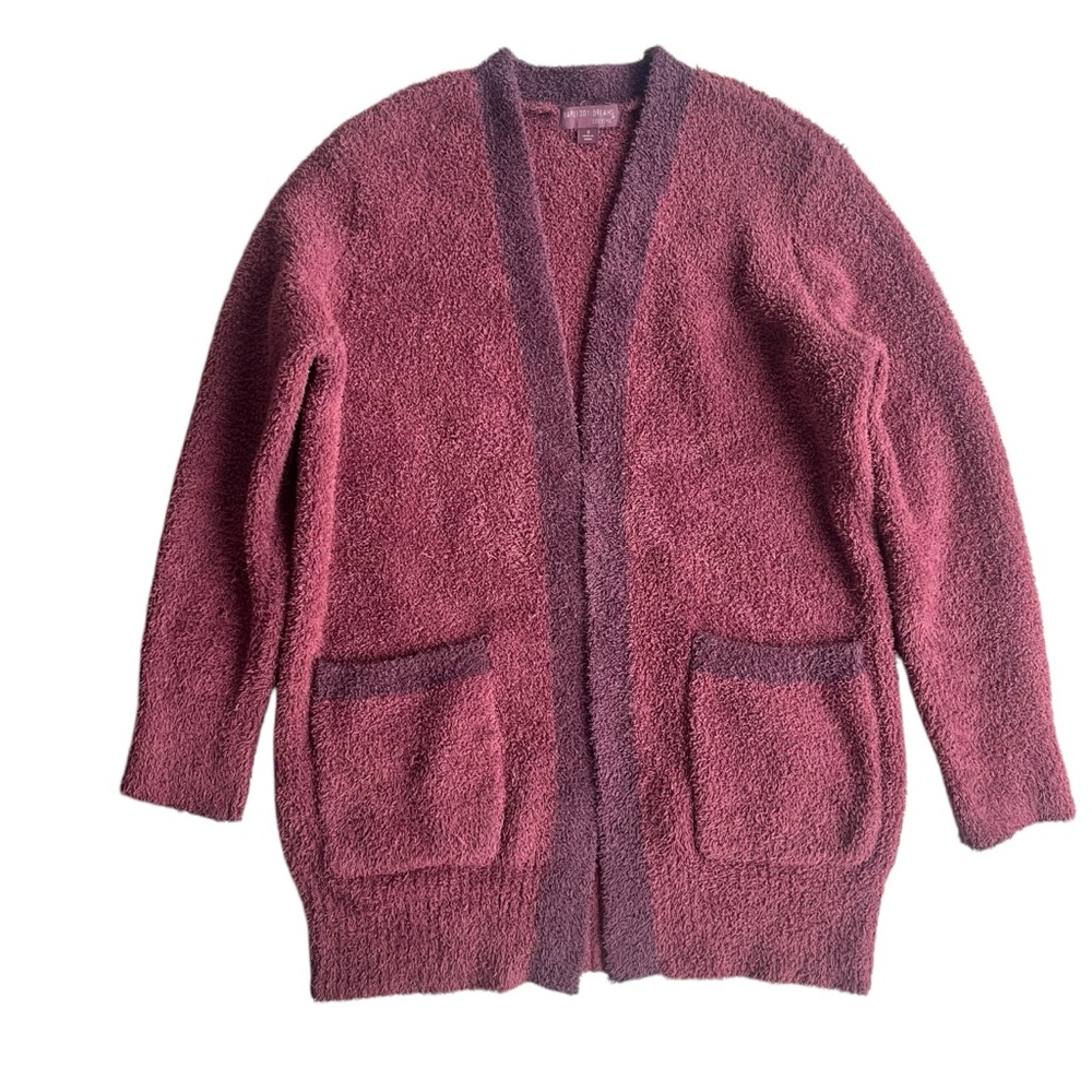 Barefoot Dreams Women’s S Berry Cozy Chic Canyon Knit Sweater Cardigan QVWCC1307